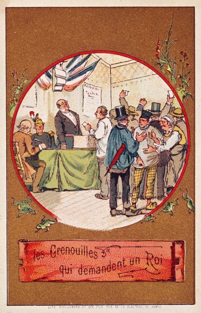 The Frogs Who Desired a King by French School